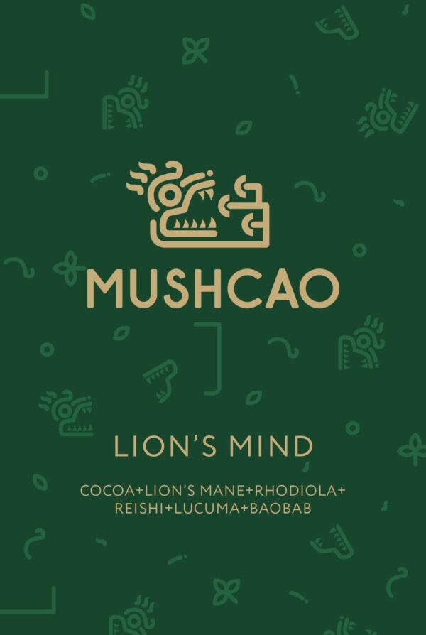 Lion's Mind - Mushcao w proszku z Soplówką, Rhodiolą, Reishi, Lukumą i Baobabem — изображение 2