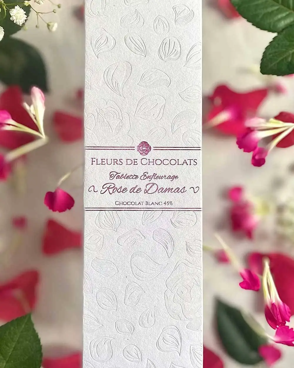 La Rose de Damas Enfleurage - 45% Biała Czekolada z Bio z Różą Damasceńską 2 La Rose de Damas Enfleurage - 45% Biała Czekolada z Bio z Różą Damasceńską - Зображення 2