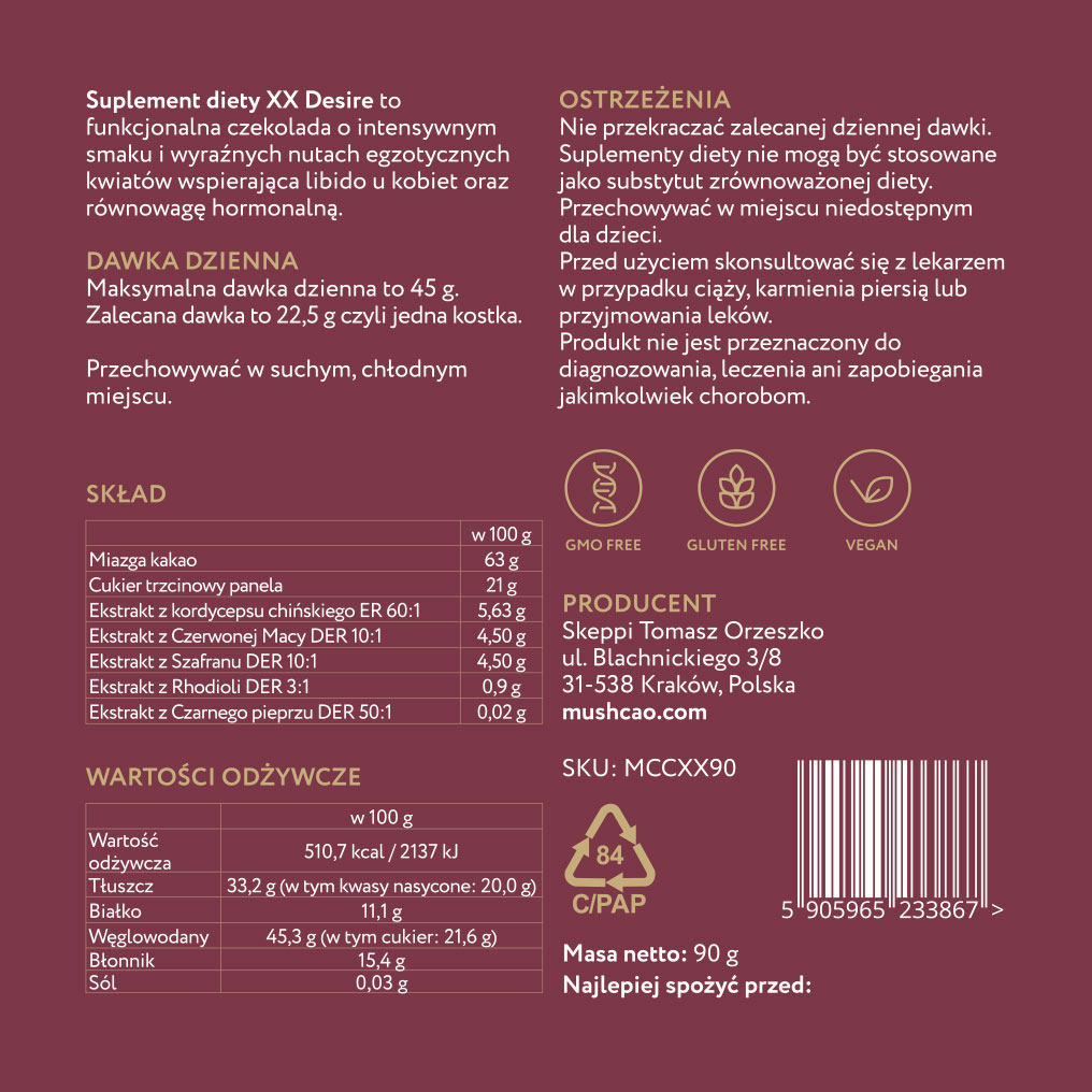 Шоколад, повышающий либидо у женщин - XX Desire 3 Шоколад, повышающий либидо у женщин - XX Desire — изображение 3