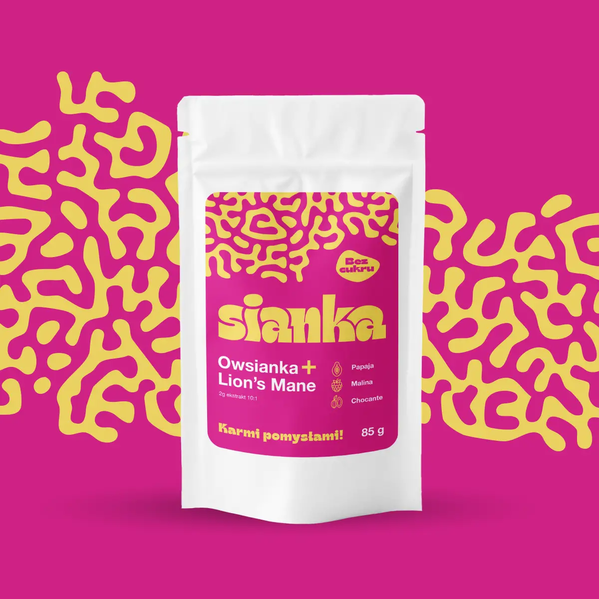 Sianka z Lion’s Mane z Papają i Maliną 1 Sianka z Lion’s Mane z Papają i Maliną